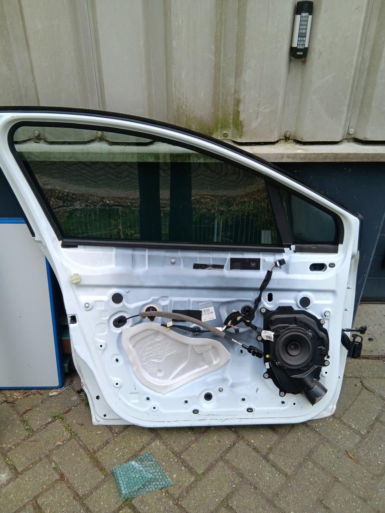 Clio deur links voor 2012 met nette sierstrip, Ophalen