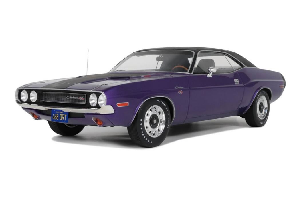 Dodge Challenger R/T Plum Crazy 1970 1:12 Otto Mobile, Hobby en Vrije tijd, Ophalen, Zo goed als nieuw, 1:9 t/m 1:12, Auto