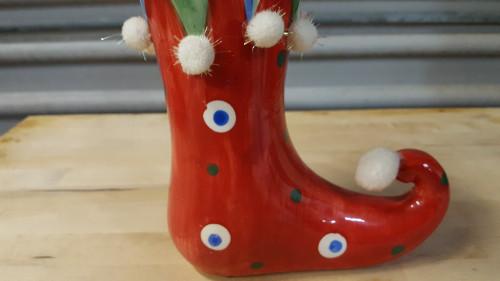 vaas in vorm van laars, Antiek en Kunst, Ophalen of Verzenden