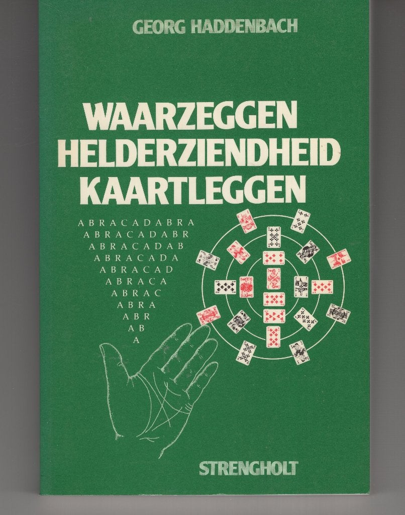 Waarzeggen helderziendheid kaartleggen Georg Haddenbach, Ophalen of Verzenden, Gelezen, Spiritualiteit algemeen, Overige typen