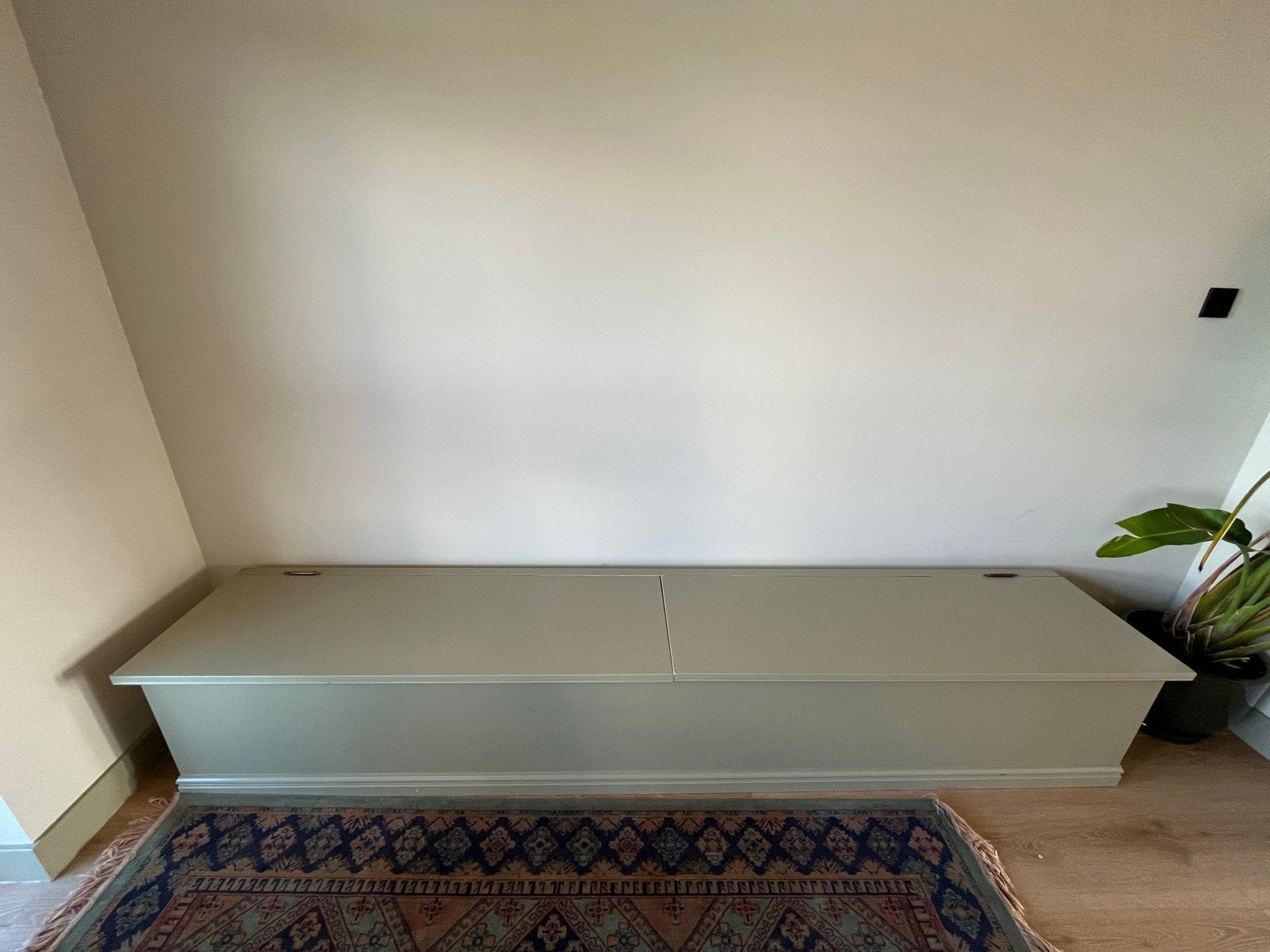 Grote maatwerk klepbank met opbergruimte – 285 cm, Ophalen, 250 tot 300 cm, Gebruikt, Minder dan 75 cm