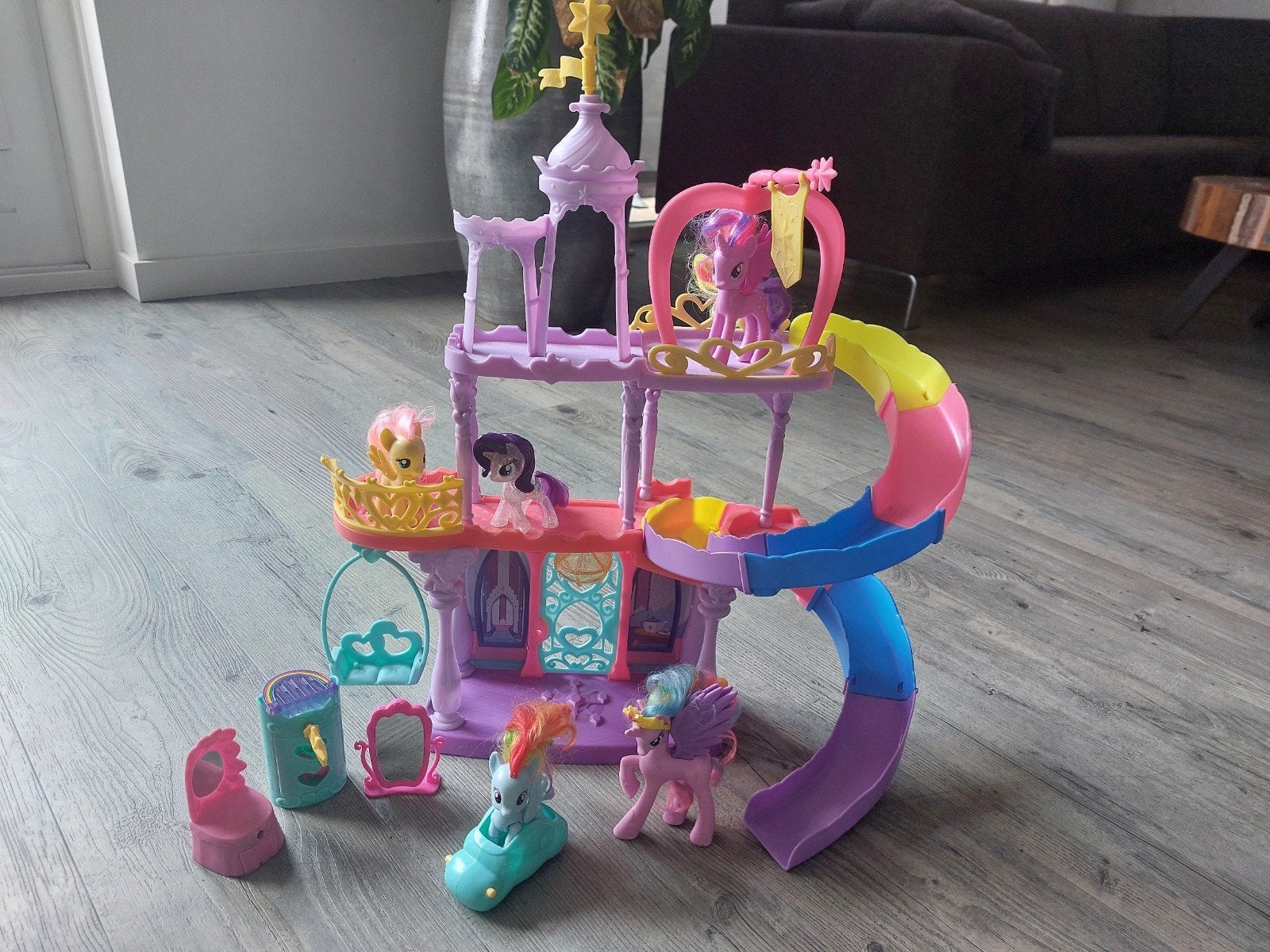 My Little Pony Kasteel met pony's en accessoires, Ophalen, Gebruikt, Jongen of Meisje