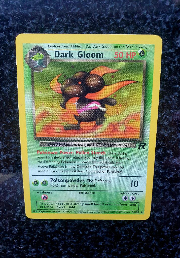Pokemon Dark Gloom, Ophalen of Verzenden, Zo goed als nieuw, Losse kaart