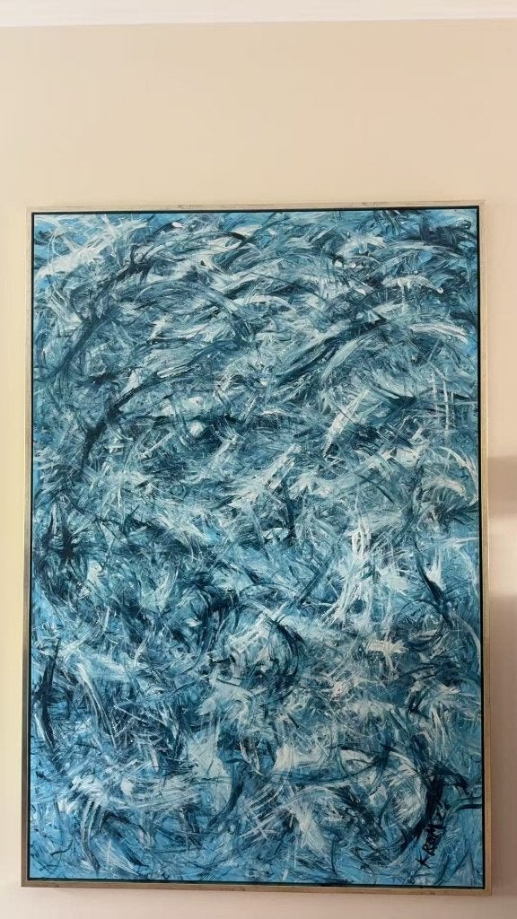 Krom Mare Nostrum XX XXL schilderij met lijst, Ophalen, Acrylverf, Gedateerd, Overige onderwerpen