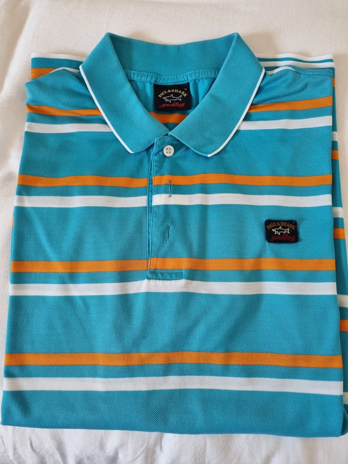 Supermooie polo van Paul & Shark. Maat XL., Blauw, Maat 56/58 (XL), Ophalen of Verzenden, Gedragen