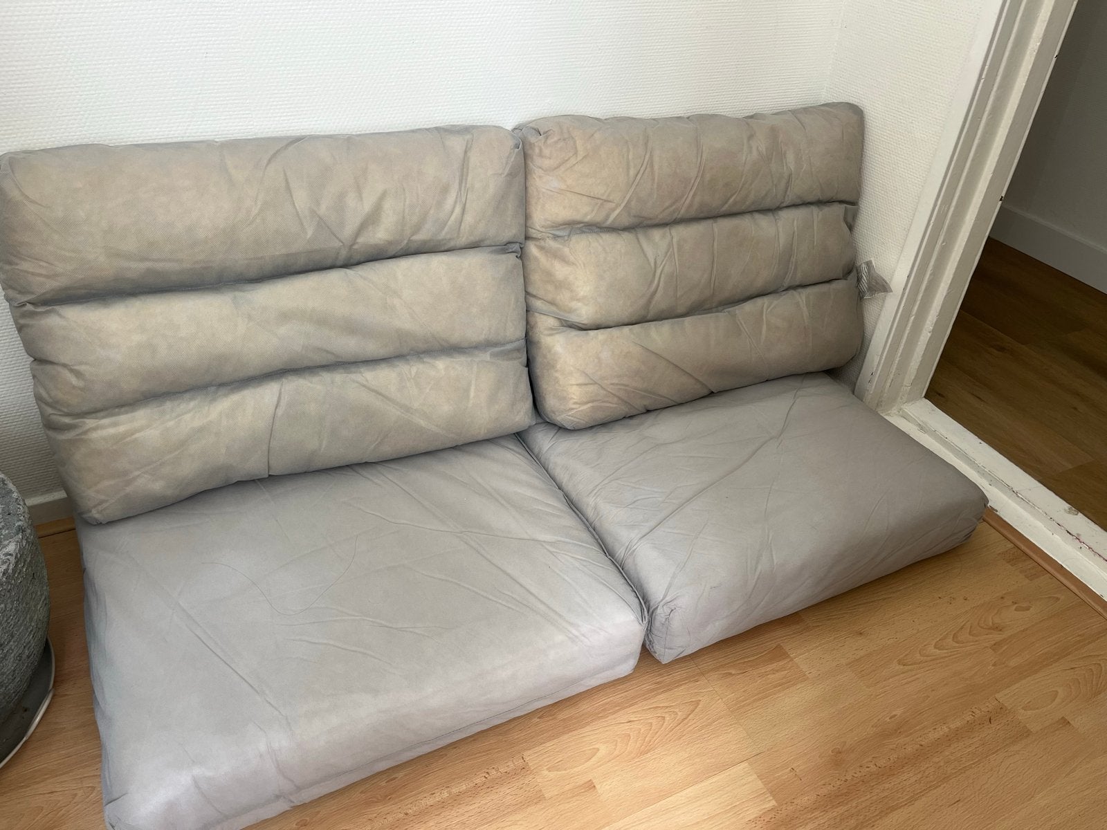 IKEA DUVHOLMEN Binnenkussens voor buiten, grijs, Ophalen, IKEA, Vierkant, Zo goed als nieuw