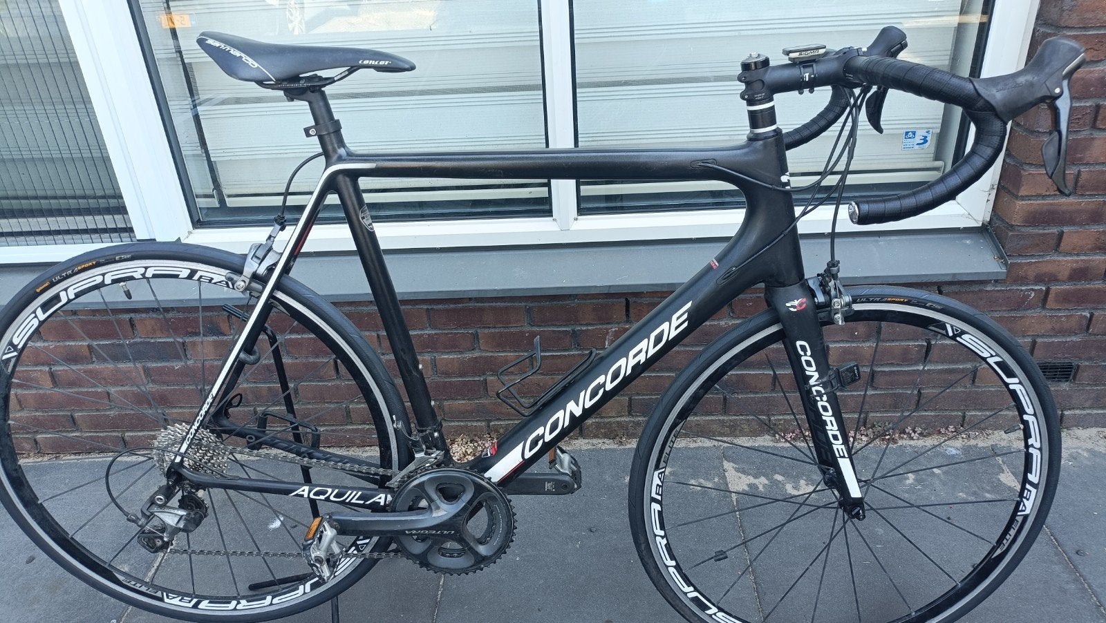Concorde Carbon Aquila racefiets 61 cm, 28 inch, Velgrem, Aluminium, Zo goed als nieuw