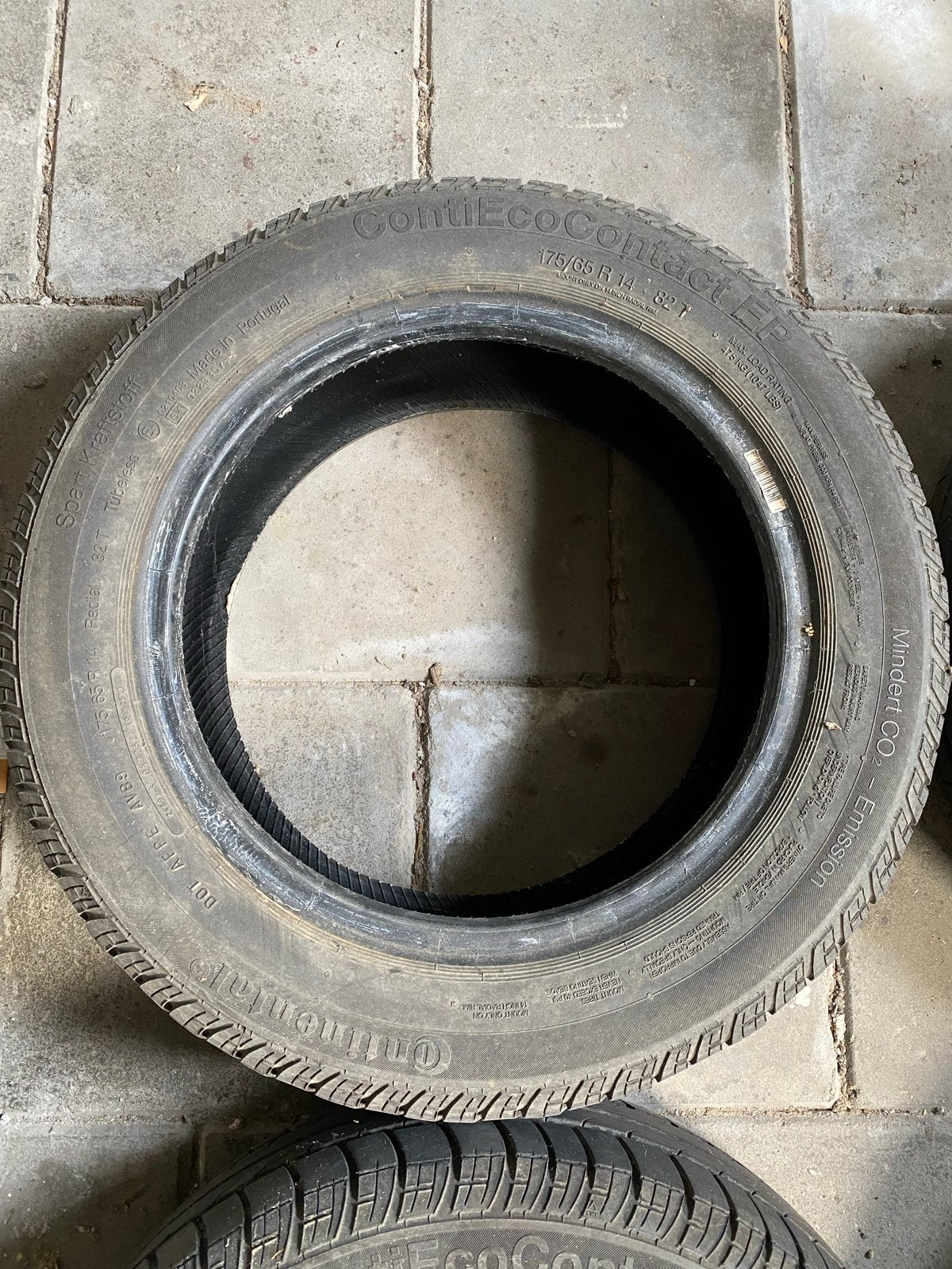 Continental ContiEcoContact EP 175/65 R14 zomerbanden, Auto-onderdelen, Banden en Velgen, Ophalen, 14 inch, Gebruikt, 175 mm