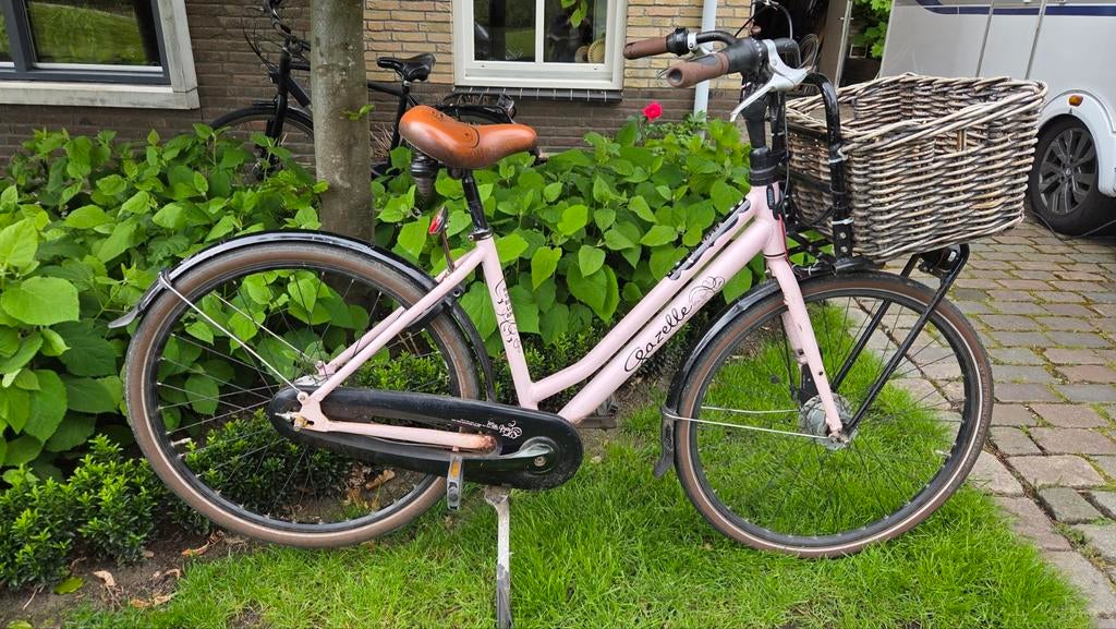 Meisjesfiets Gazelle Miss Grace - Roze, 7 versnellingen, Fietsen en Brommers, Fietsen | Meisjes, 26 inch of meer, Gebruikt, Versnellingen