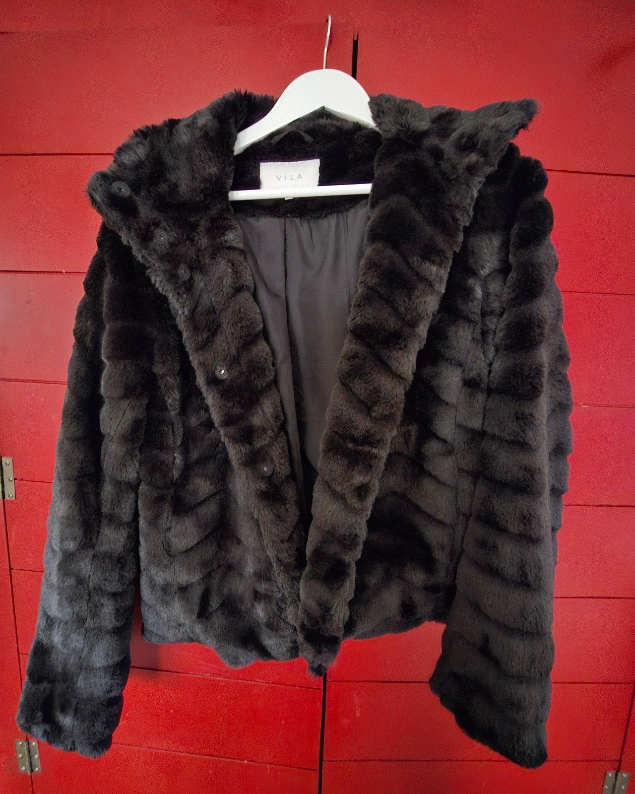 VILA Zwart Faux Fur Jasje - Maat M, Maat 38/40 (M), VILA, Zwart, Ophalen of Verzenden