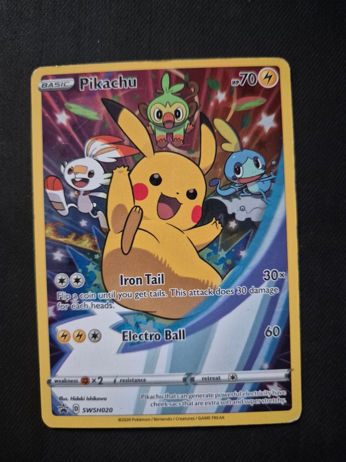 pikachu SWSH020, Ophalen of Verzenden, Zo goed als nieuw, Losse kaart