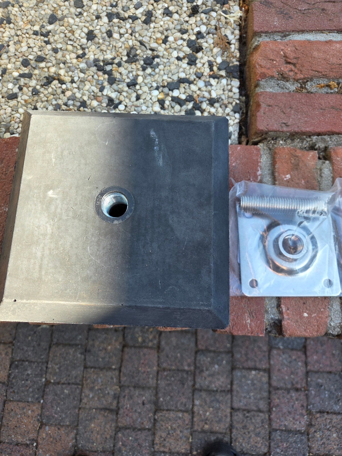 Betonnen poer met verstelbare paalhouder, Ophalen, Nieuw, Minder dan 180 cm, Palen