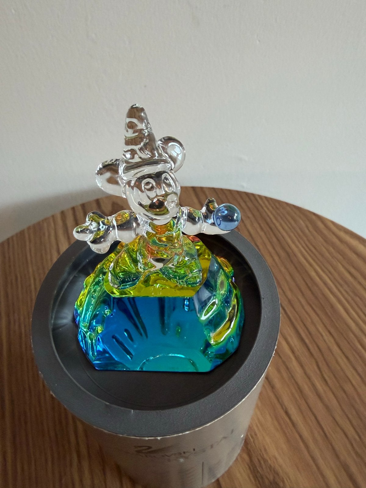 Swarovski Disney Fantasia Mickey Mouse Kristal Beeldje, Ophalen of Verzenden, Mickey Mouse, Zo goed als nieuw, Beeldje of Figuurtje
