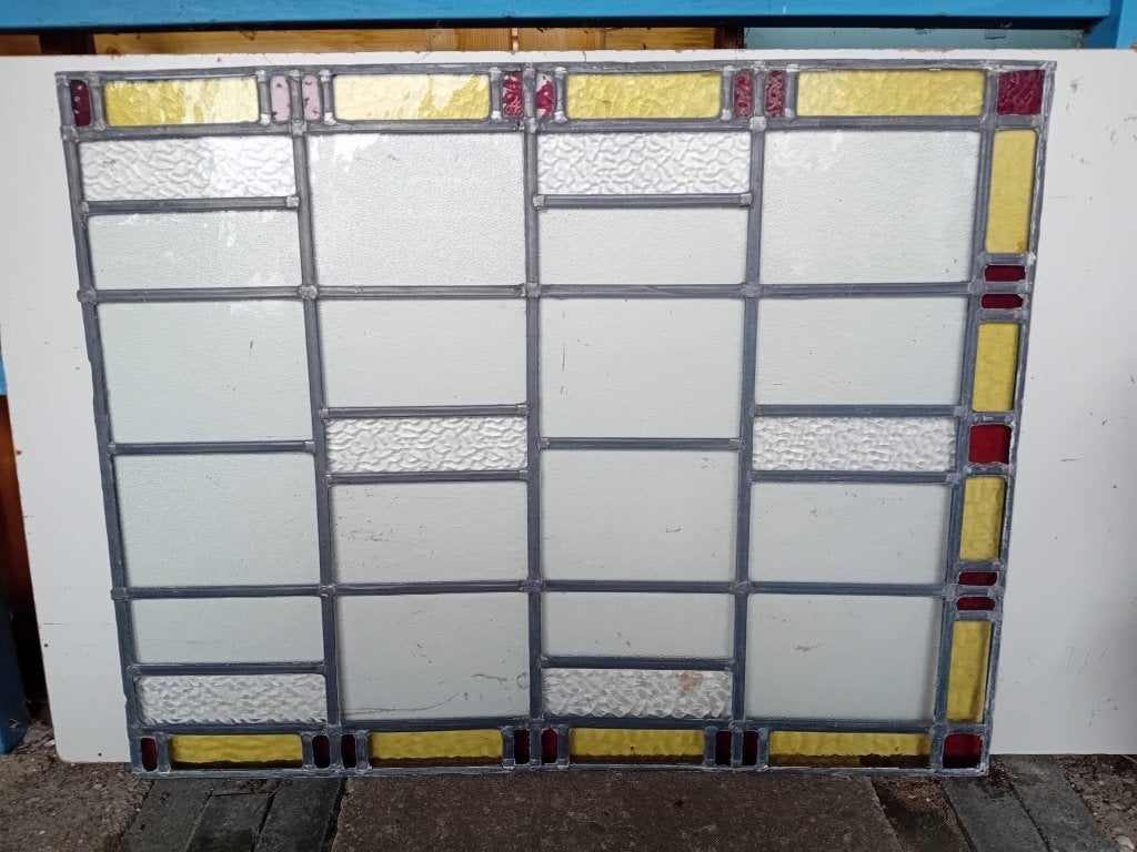 glas in lood ramen (2x), Doe-het-zelf en Verbouw, Glas en Ramen, Ophalen, Gebruikt, Minder dan 80 cm, Minder dan 80 cm