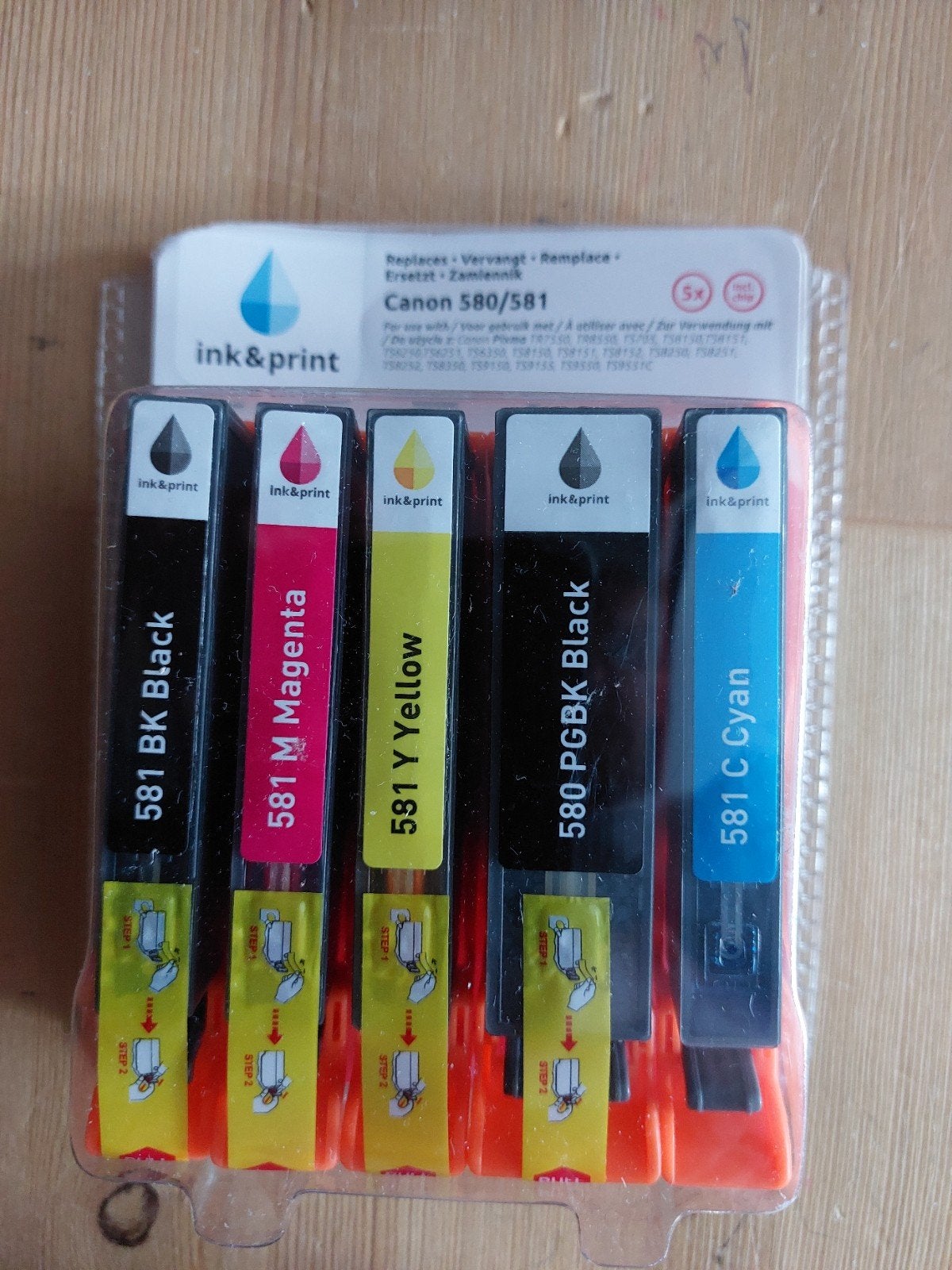 Printerinkt setje voor canon pixma c580/581, Ophalen of Verzenden, Nieuw, Cartridge