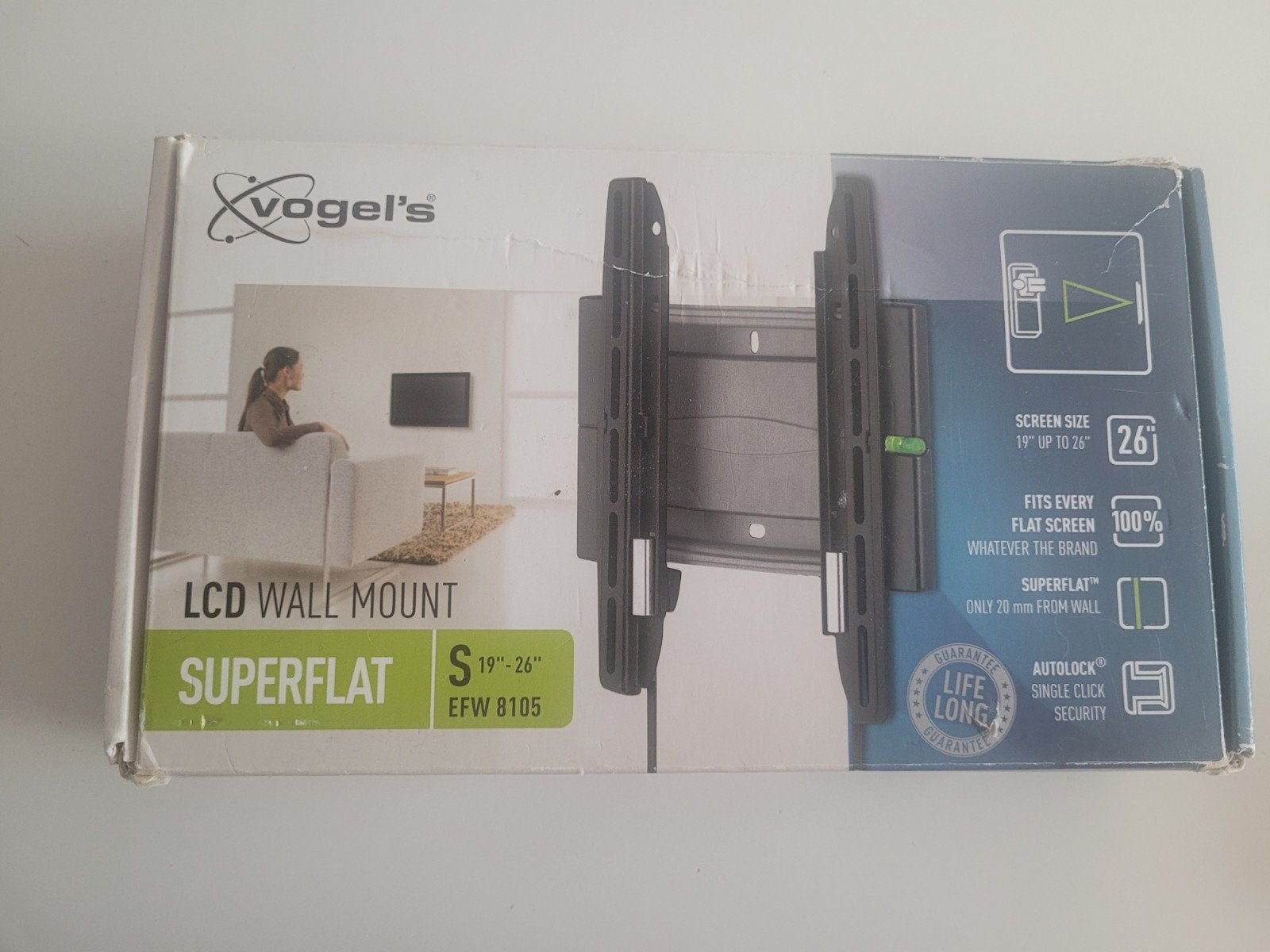 Vogel's SuperFlat EFW 8105 LCD Muurbeugel (19"-26"), Ophalen of Verzenden