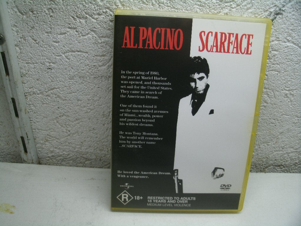 dvd 199b alpacino scarface, Alle leeftijden, Ophalen of Verzenden, Zo goed als nieuw
