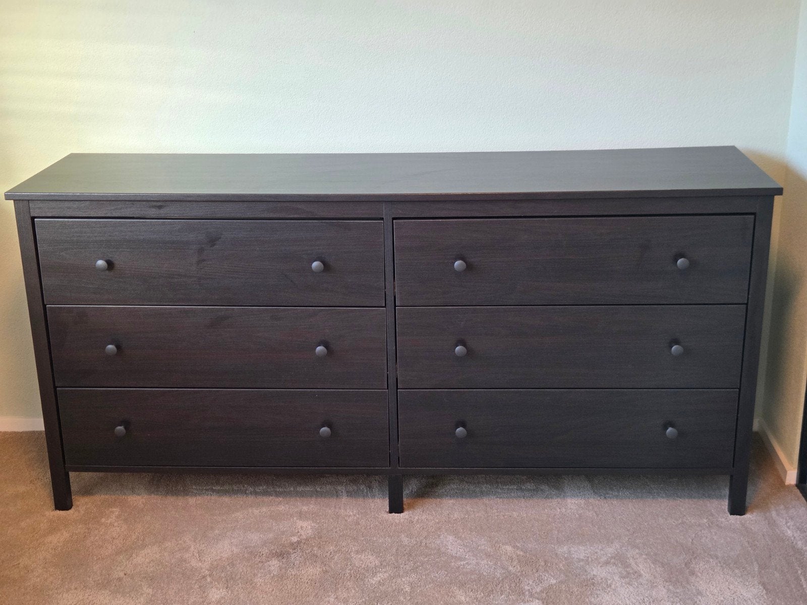 2x IKEA KOPPANG ladekast – zwartbruin – 6 lades
