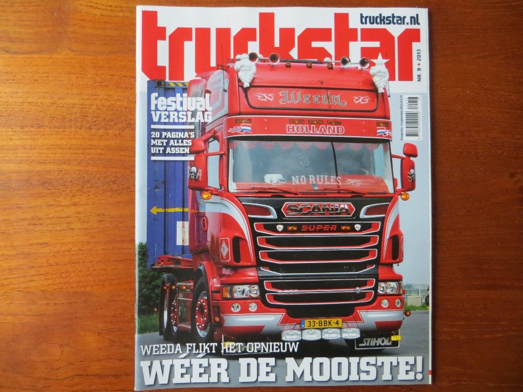 Truckstar nr. 9 2013, Boeken, Auto's | Folders en Tijdschriften, Ophalen of Verzenden, Nieuw, Overige merken