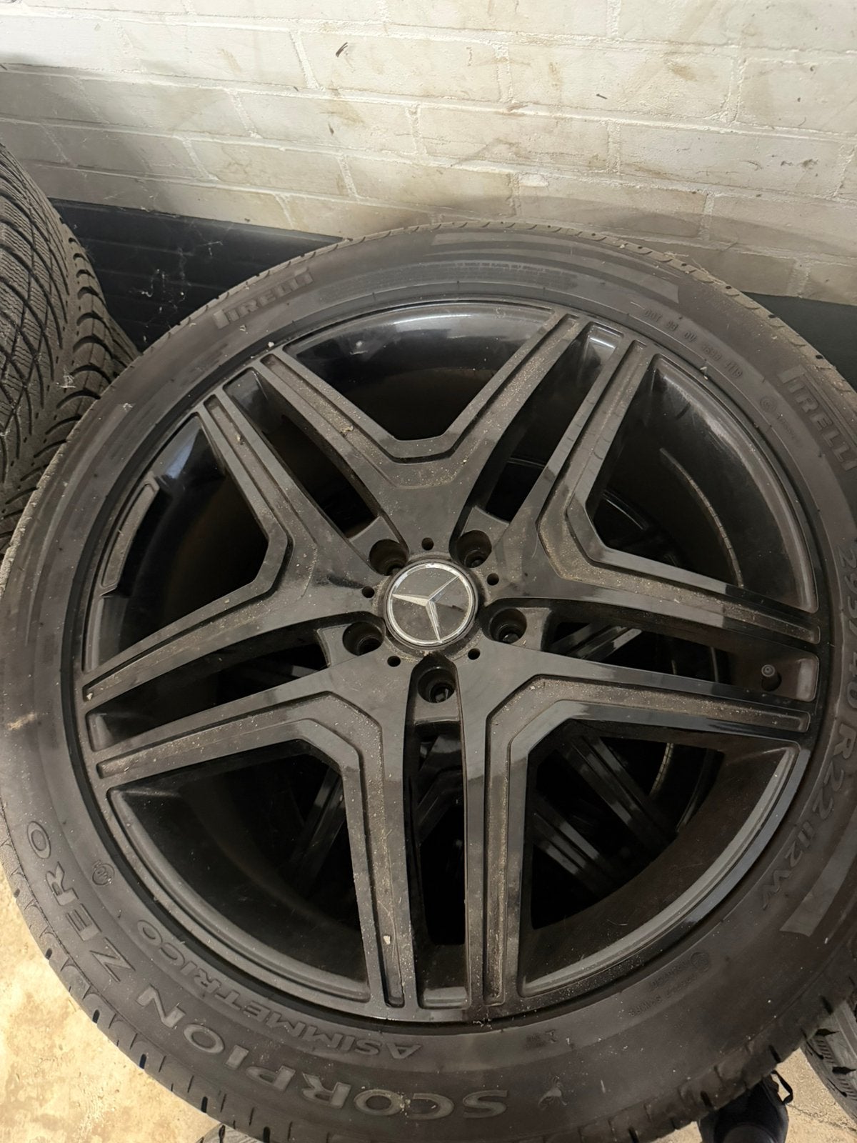 22 inch AMG wielenset voor G klasse 463, Ophalen, Gebruikt, 295 mm, Banden en Velgen