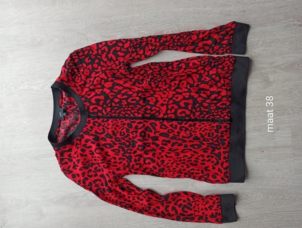 Rood shirtje, Maat 38/40 (M), Ophalen of Verzenden, Zo goed als nieuw, Lange mouw