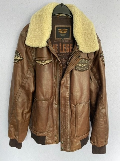 PME Legend leren jack, Kleding | Heren, Maat 52/54 (L), Bruin, Ophalen of Verzenden, PME Legend