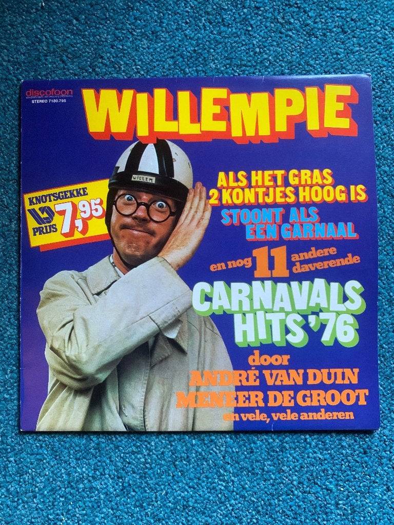 Elpee Willempie - Carnaval Hits '76 LP André van duin, Ophalen of Verzenden, Gebruikt, 12 inch, Levenslied of Smartlap