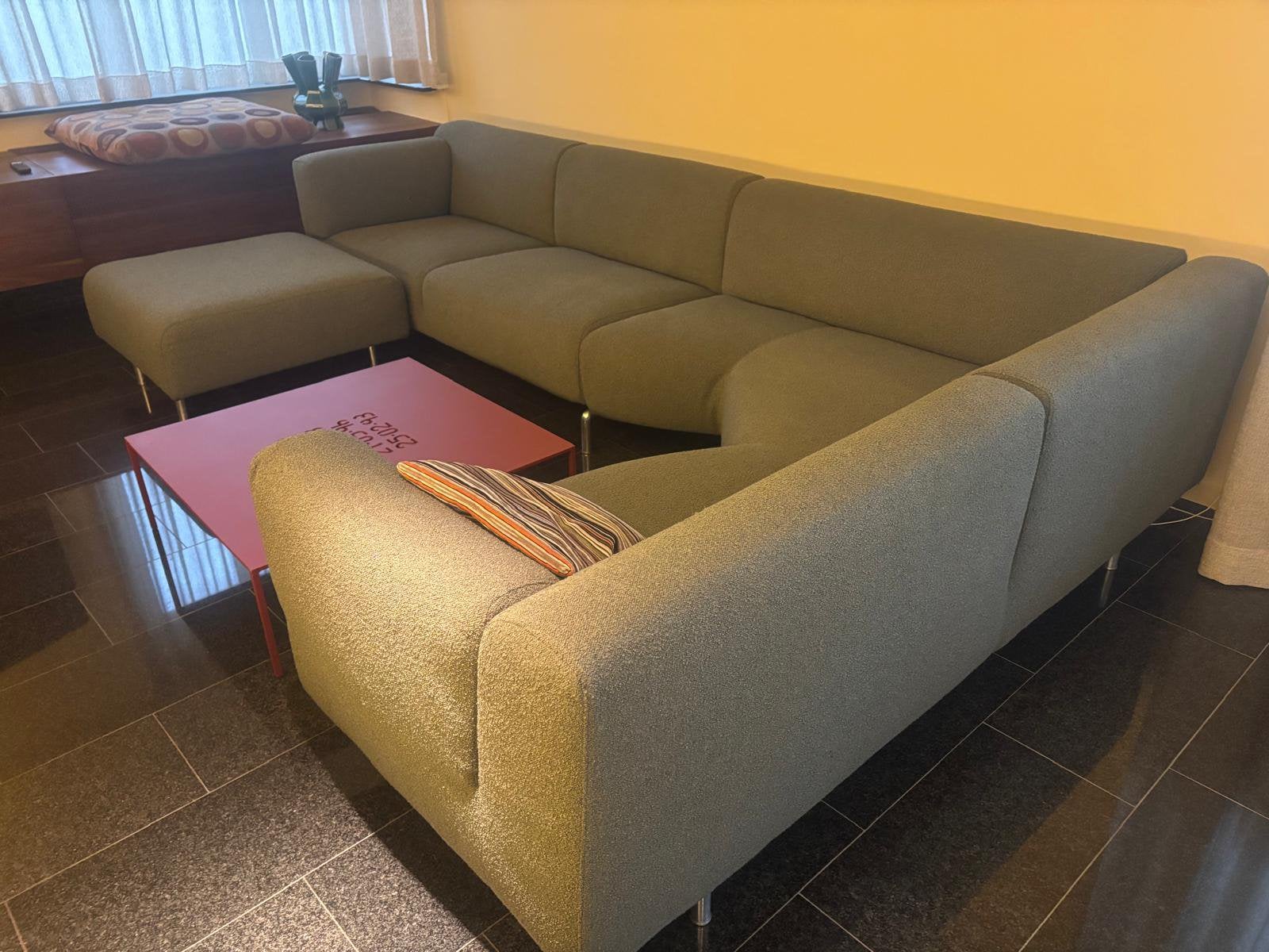 Cassina hoekbank, Ophalen, Nieuw, Stof
