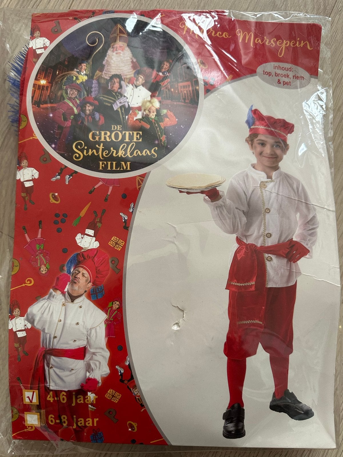 Pietenpak nieuw in verpakking - De Grote Sinterklaas Film, Ophalen of Verzenden, Nieuw, 104 of kleiner, Jongen of Meisje