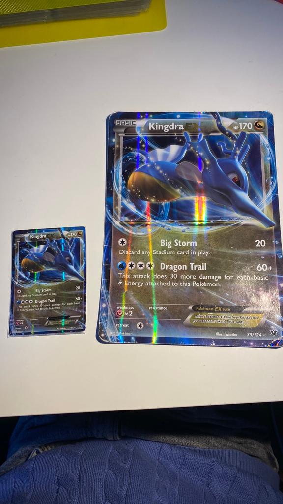 Kingdra EX Pokémon Kaart - Foil - Zeldzaam, Ophalen of Verzenden, Gebruikt, Losse kaart, Foil