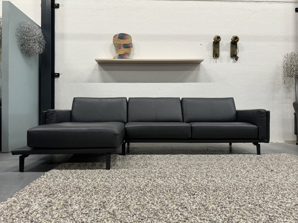 Nieuw Leolux Bellice Hoekbank ceras leer grijs Design bank, Leolux, Info@leolux.nl, Hoekbank, Leer