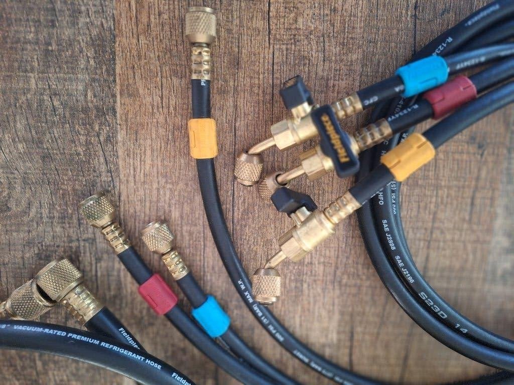 ​Fieldpiece SM480VINT Digitale Manifold Set + MG44, Ophalen, Zo goed als nieuw, 200 tot 400 liter/min, Geluidgedempt