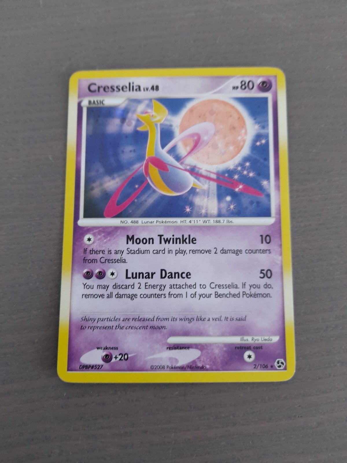 Great encounters 2/106 cresselia holo, Ophalen of Verzenden, Gebruikt, Losse kaart, Foil