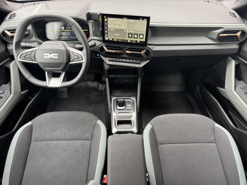 Dacia Duster 1.6 Hybrid 140 Extreme | Pack Winter | Pack Ass, Auto's, Dacia, 94 pk, 4 cilinders, Zwart, Automatische klimaatregeling