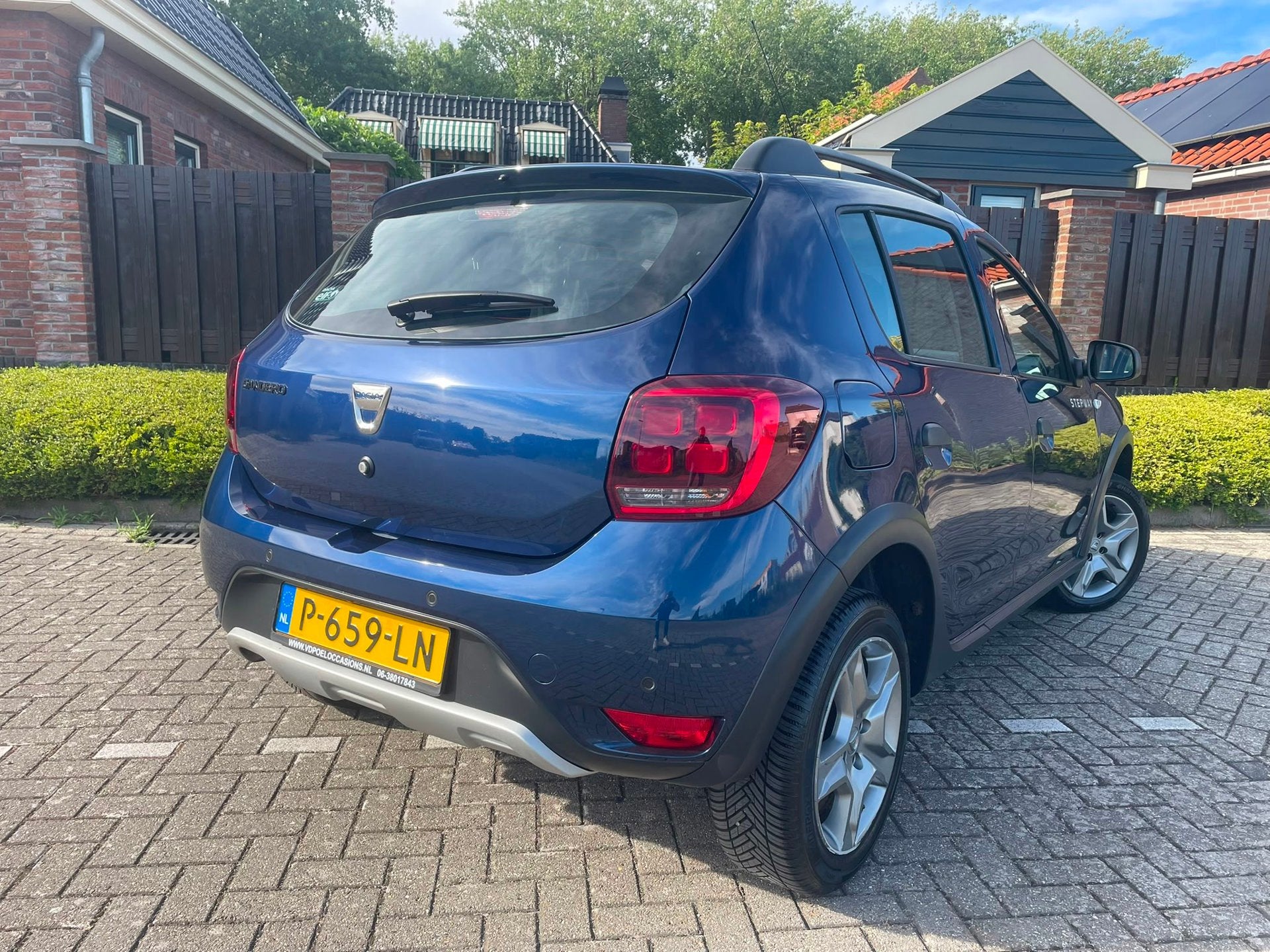 Dacia Sandero 0.9 TCe SL Stepway HOGE INSTAP NAVI AIRCO PDC, Voorwielaandrijving, 898 cc, Stof, Blauw