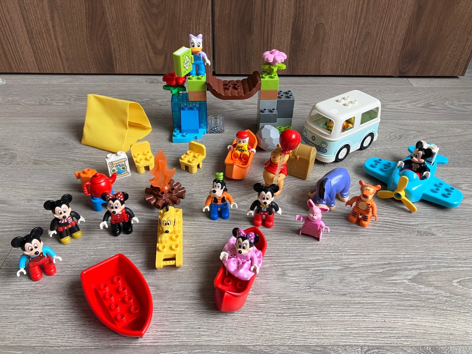 Duplo disney set katrien, kwik, kwek en kwak, Ophalen of Verzenden, Zo goed als nieuw, Duplo
