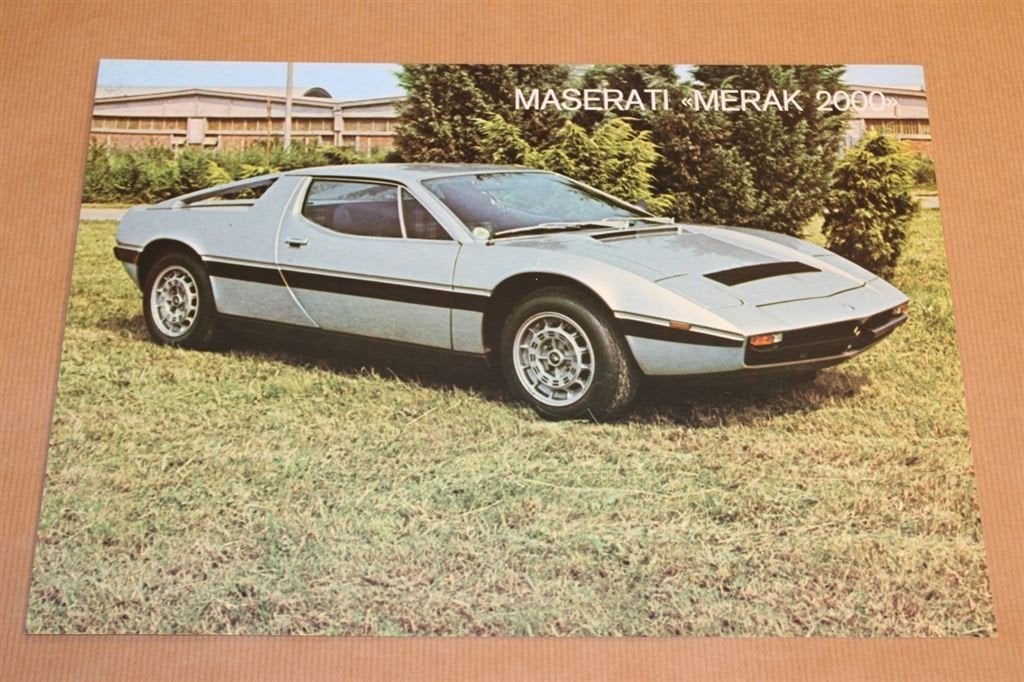 Zeldzame reclame-uitgave - Maserati Merak 2000 - Ca 1975, Ophalen of Verzenden, Zo goed als nieuw, Overige merken