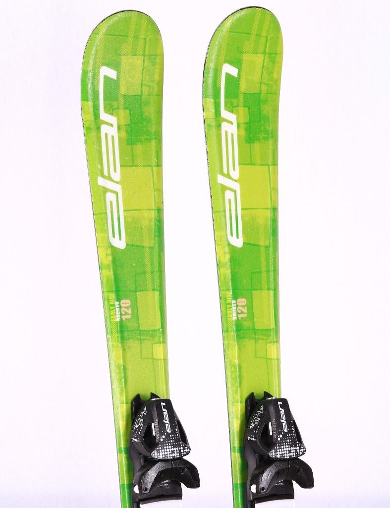 120 kinder ski's ELAN FORMULA, green + Elan 7.5, Overige merken, Gebruikt, 100 tot 140 cm, Ophalen of Verzenden