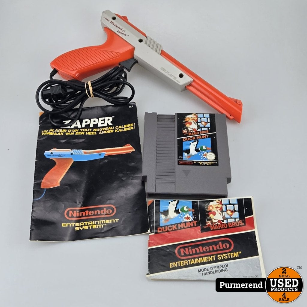 Nintendo NES Game: Duck Hunt inclusief Lightgun, Nintendo, Gebruikt, Support@nintendo.com, 11-1 Hokotate-cho, Kamitoba, Minami-ku
Kyoto 601-8501
Japan