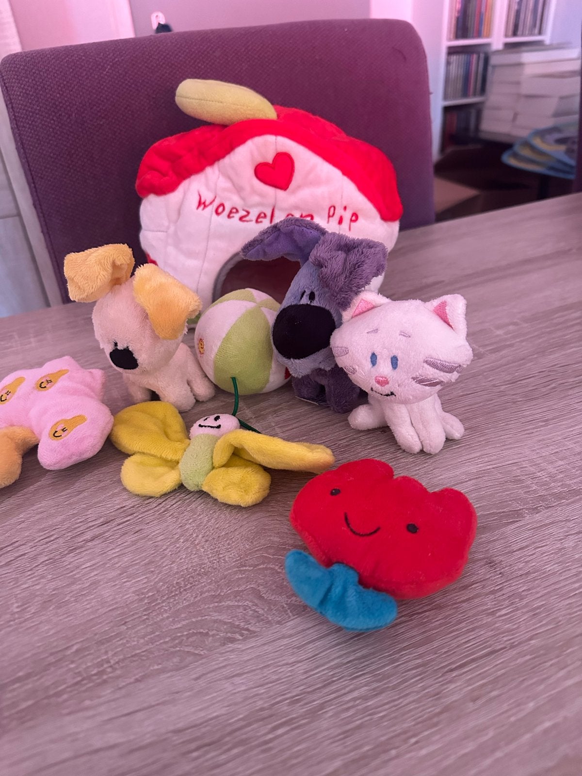 Woezel en Pip speelset met huisje en knuffels, Kinderen en Baby's, Speelgoed | Babyspeelgoed, Ophalen of Verzenden, Gebruikt, Overige typen