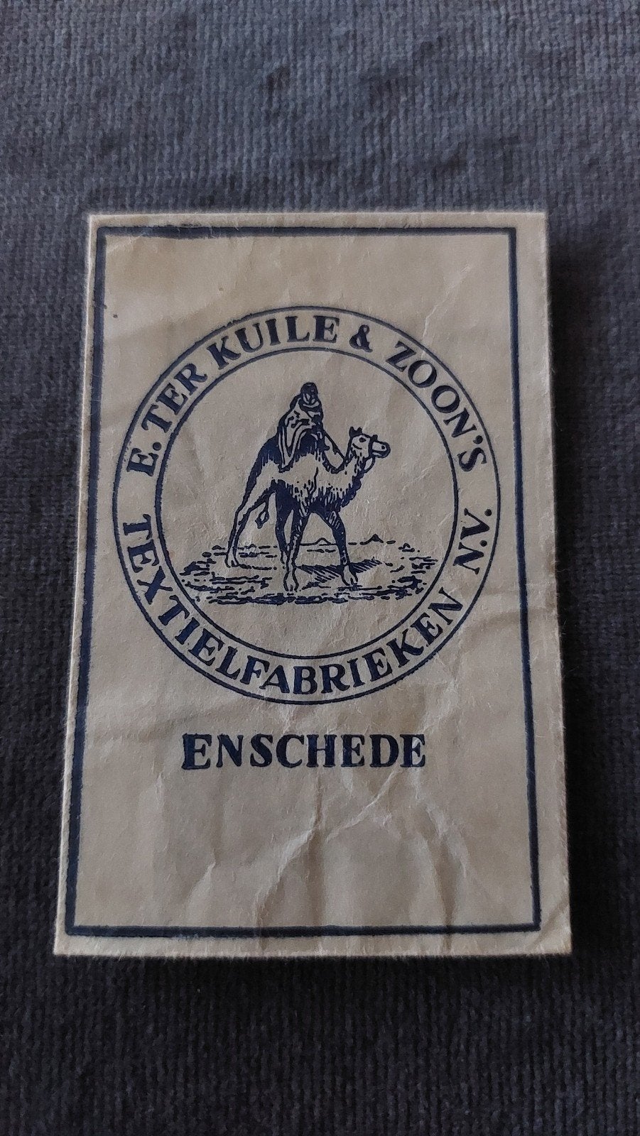 Enschede, B.Ter Kuile & Zoon's textielfabrieken nv, Verzenden, Nederland