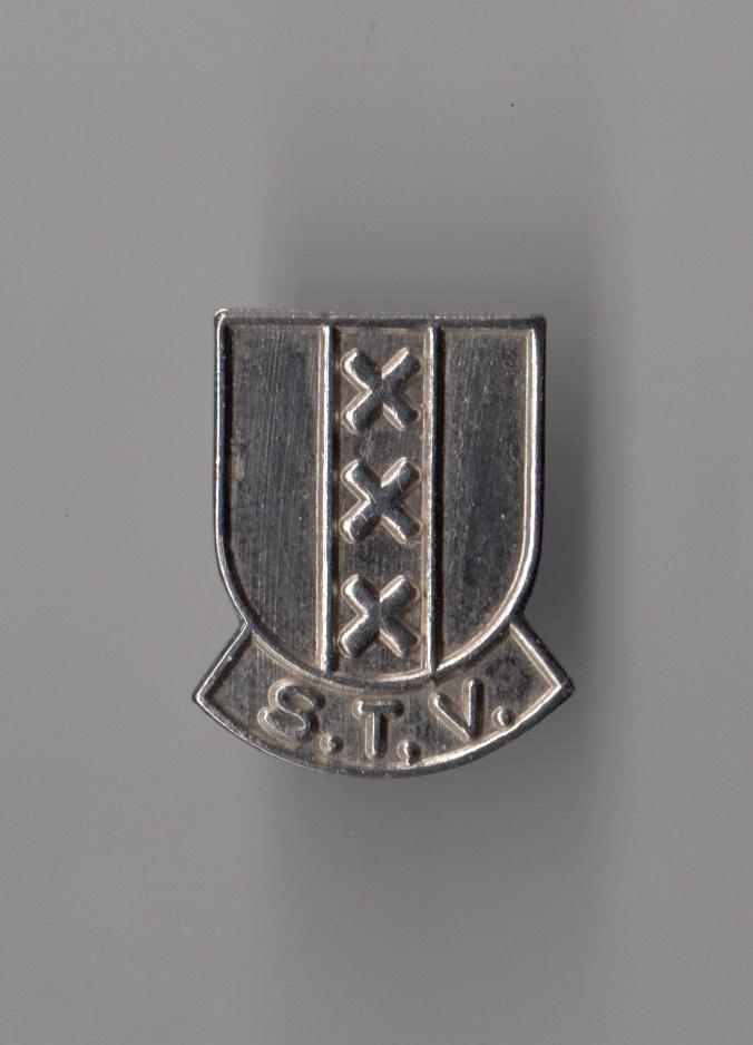 STV Amsterdam broche broche, Verzamelen, Speldjes, Pins en Buttons, Gebruikt, Niet vindbaar, Niet vindbaar, Speldje of Pin