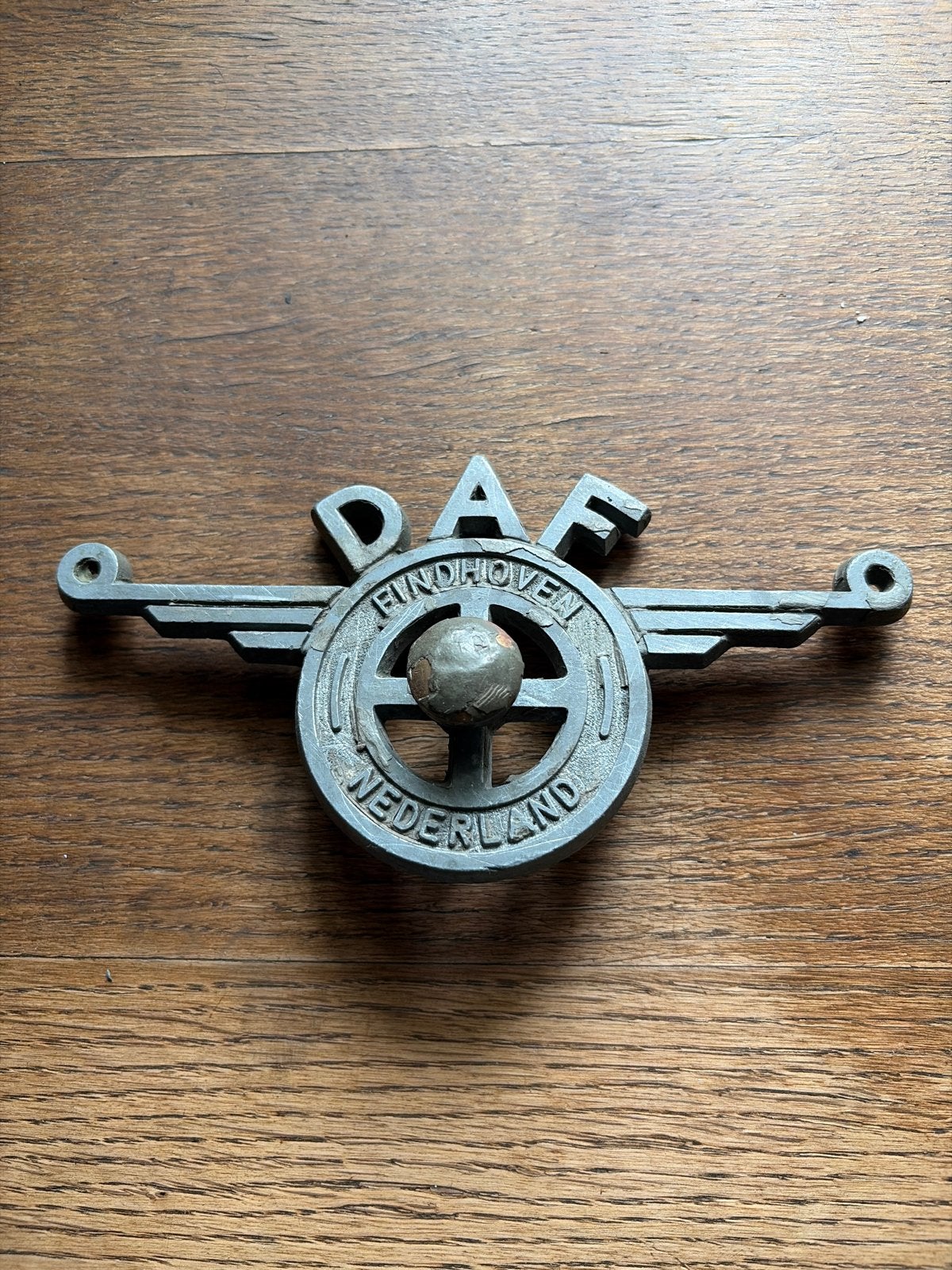 Vintage DAF logo / embleem - Eindhoven Nederland leger daf, Ophalen of Verzenden, Gebruikt, Auto's