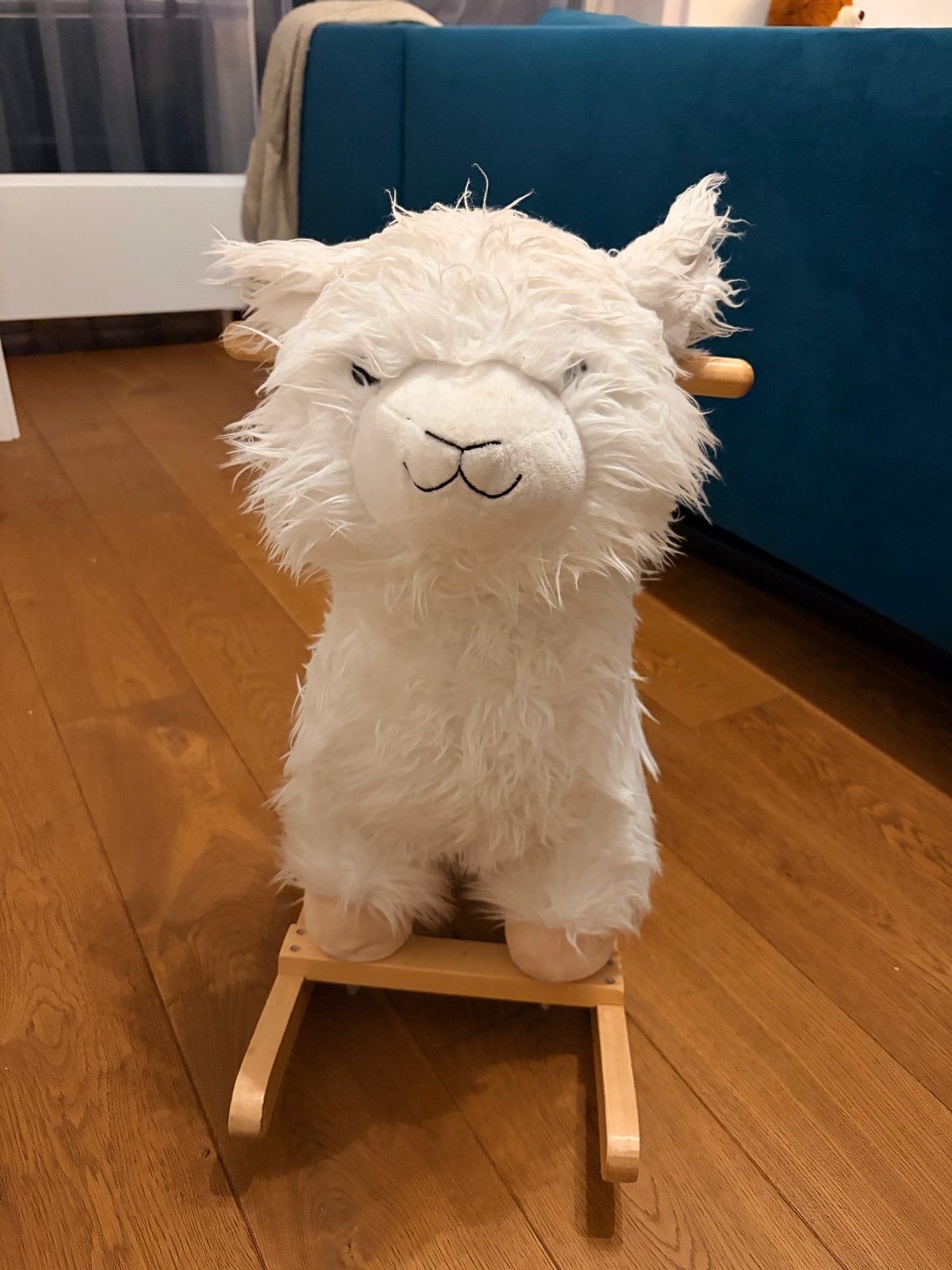 Schattige Alpaca Schommelpaard - Zo goed als nieuw, Ophalen, Gebruikt