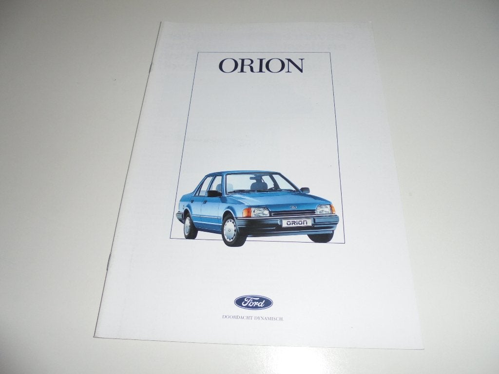 brochure Ford Orion  1988, Ophalen of Verzenden, Nieuw, Ford