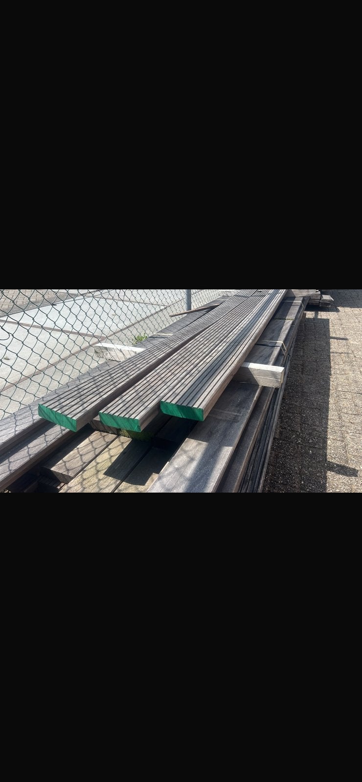 Hardhouten planken, Tuin en Terras, Ophalen, Zo goed als nieuw