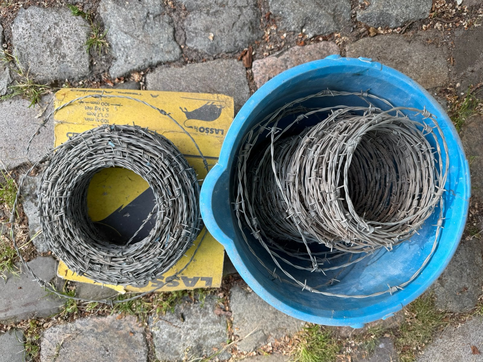 3 rollen prikkeldraad, Tuin en Terras, Gaas en Draad, Nieuw, Ophalen