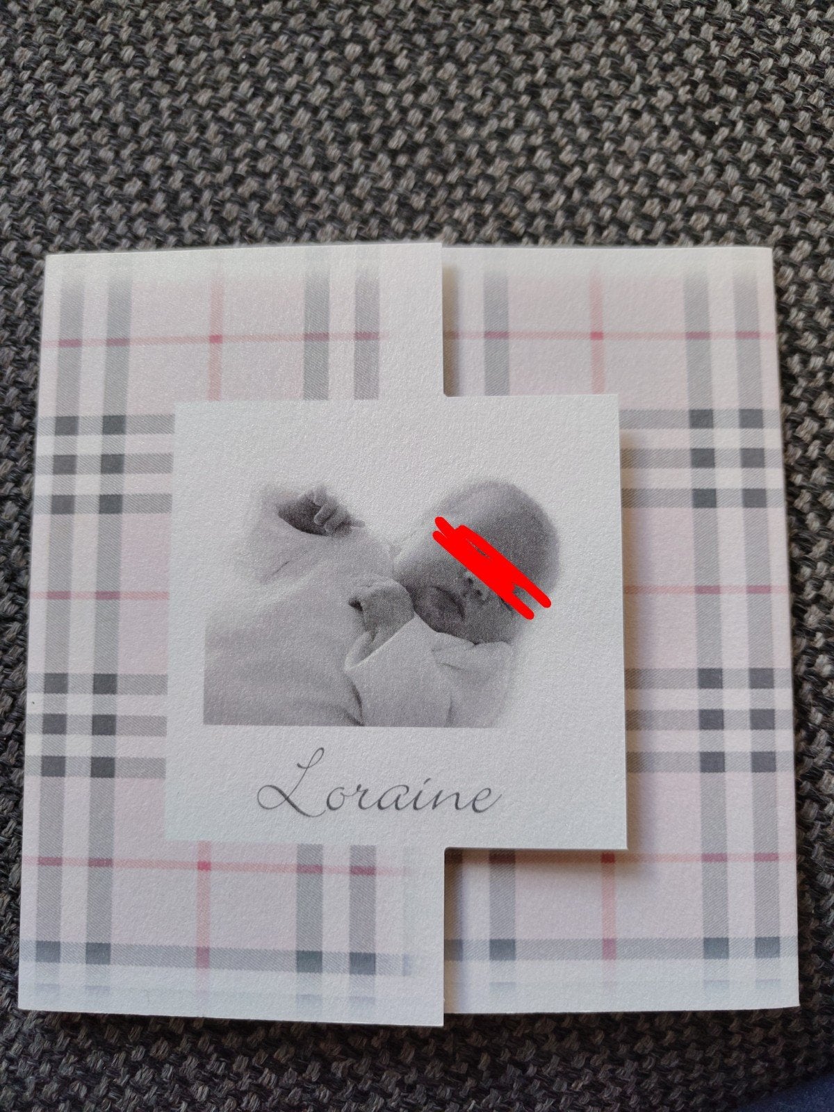 ruitjes kaart, Verzamelen, Ophalen of Verzenden, 2000 tot heden, Geboortekaartje