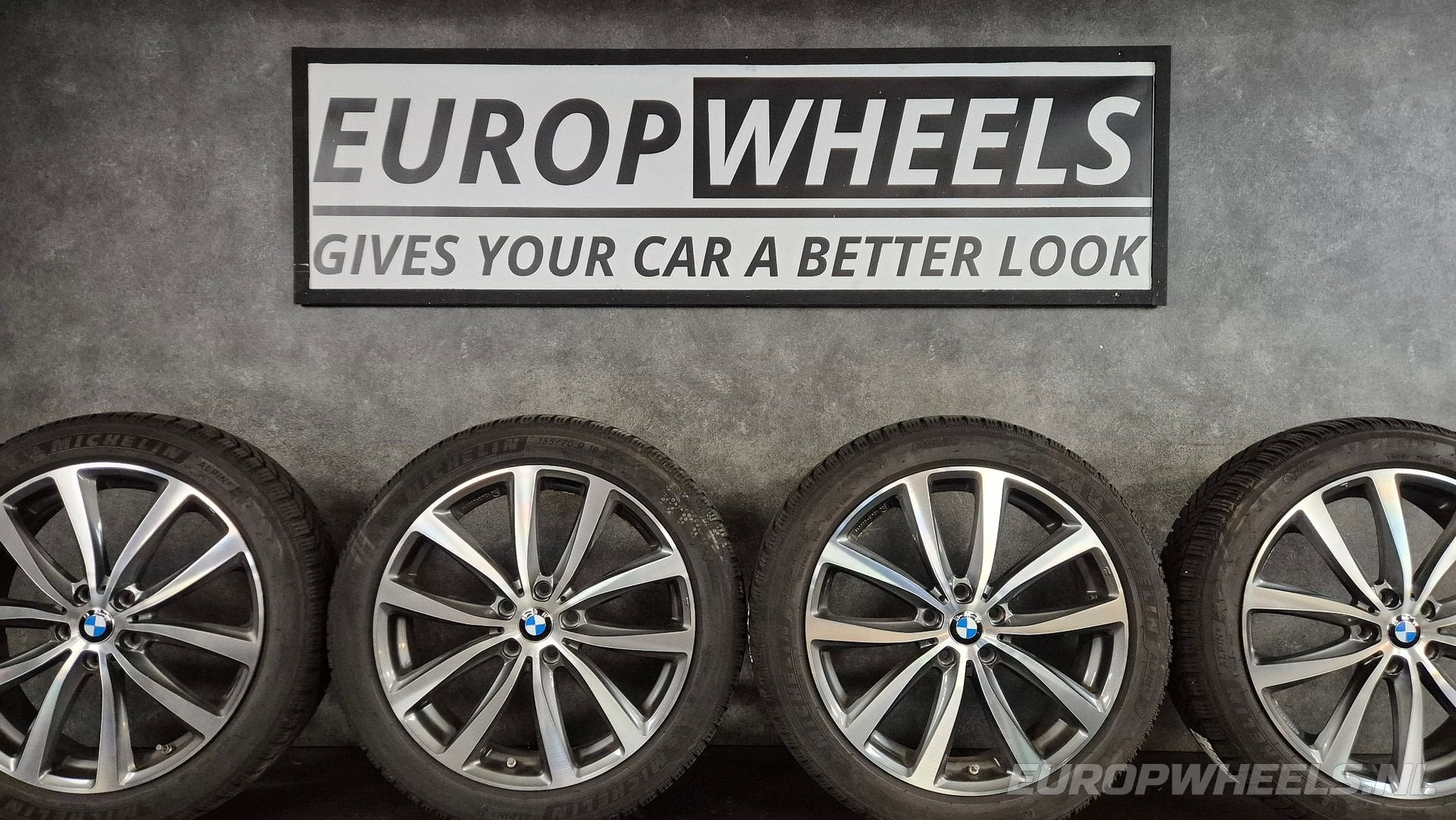 19 inch BMW i3 I01 MAK WATT velgen winterbanden, 19 inch, Gebruikt, 155 mm, -