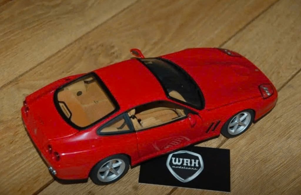 1:18 Ferrari 575 M Marranello rosso red Hotwheels elite WRH, Hobby en Vrije tijd, Verzenden, Zo goed als nieuw, Auto, Hot Wheels